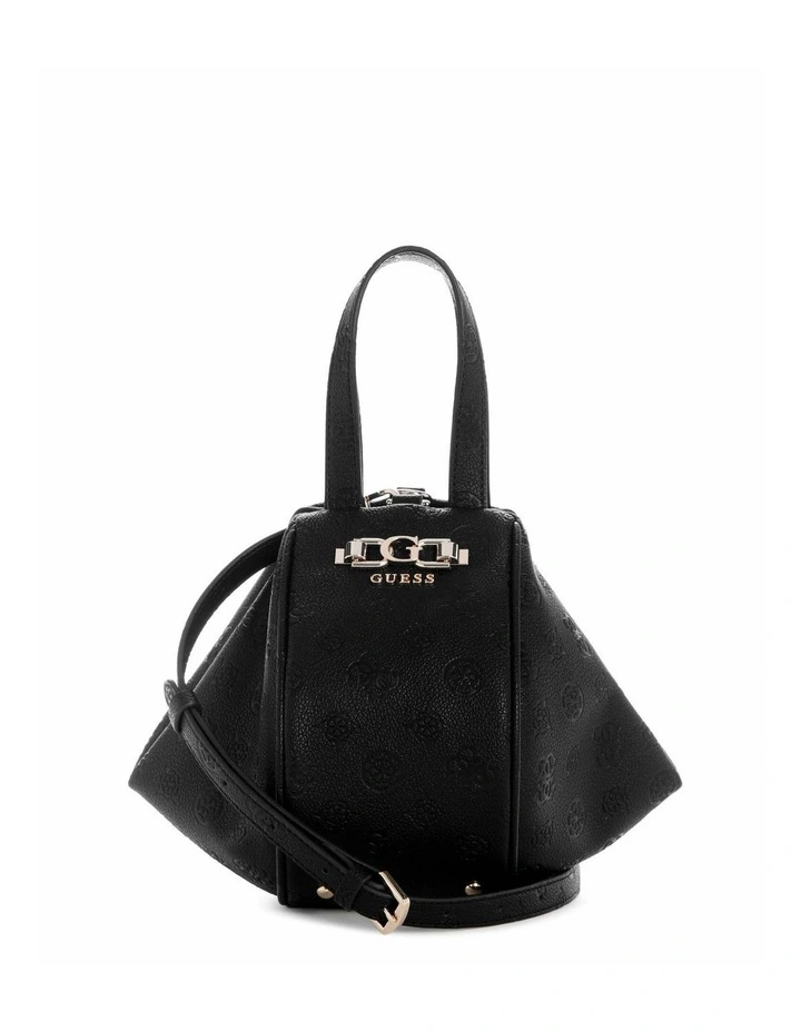 Anise Top Handle Pouch Bag in Black Logo image 1