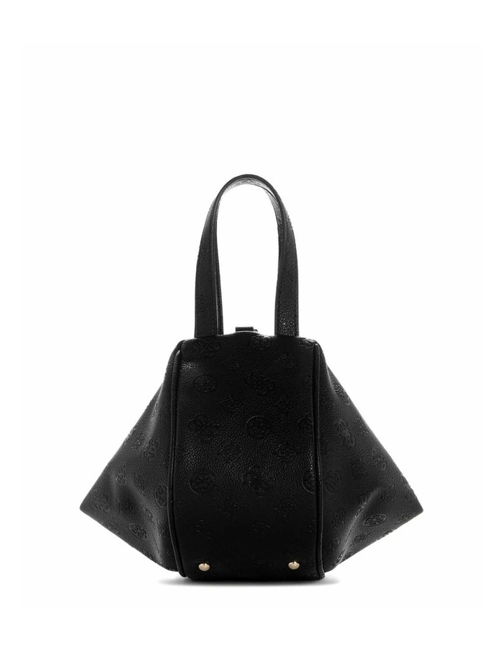Anise Top Handle Pouch Bag in Black Logo image 4