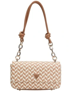 Tessi Flap Shoulder Bag in Cognac Multi