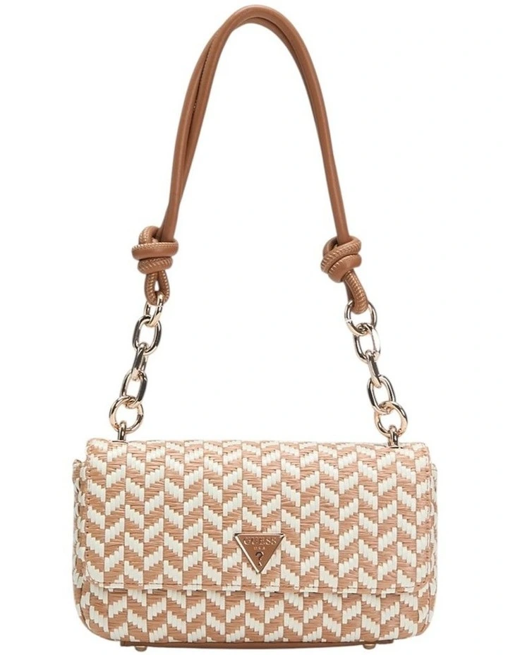 Tessi Flap Shoulder Bag in Cognac Multi image 1