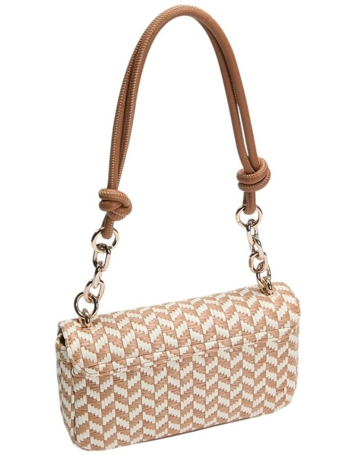 Tessi Flap Shoulder Bag in Cognac Multi image 3