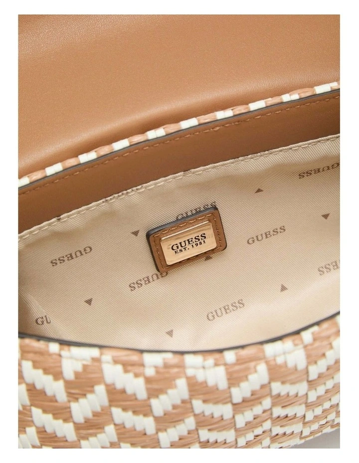 Tessi Flap Shoulder Bag in Cognac Multi image 5