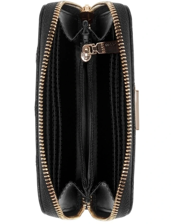 Dea Medium Zip Around Wallet in Black image 3