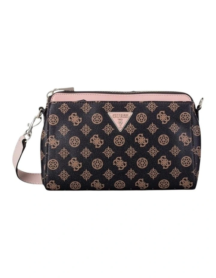 Maddy Girlfriend Crossbody Bag in Brown/Blush image 2