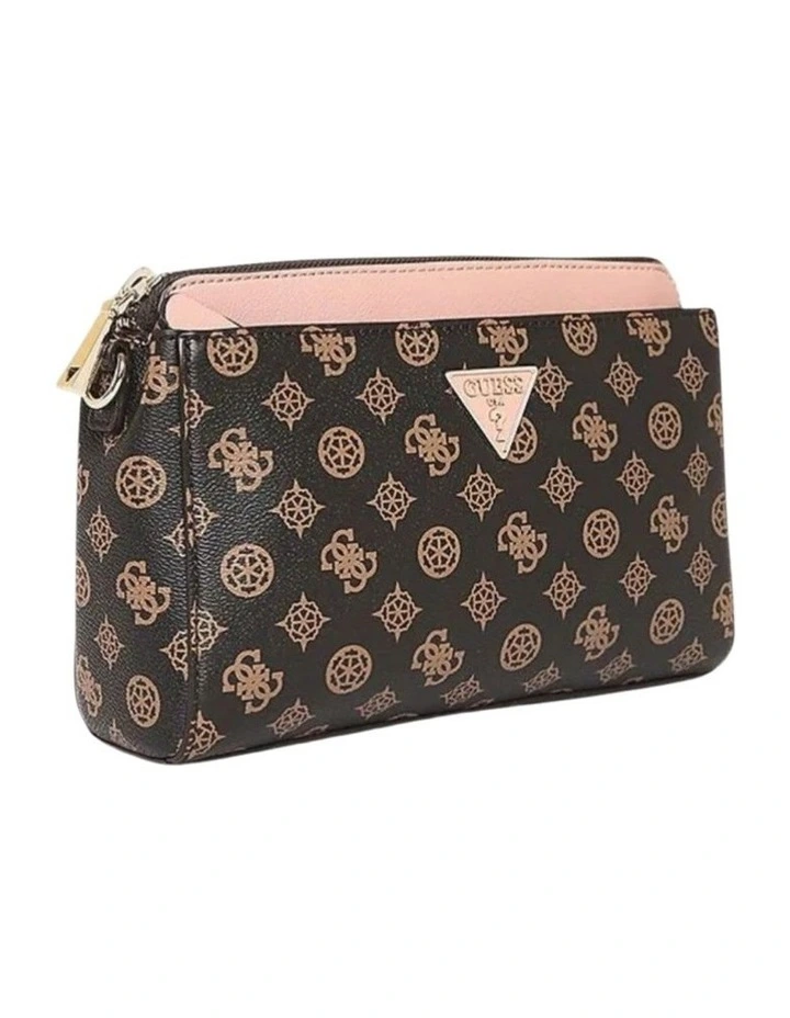 Maddy Girlfriend Crossbody Bag in Brown/Blush image 3