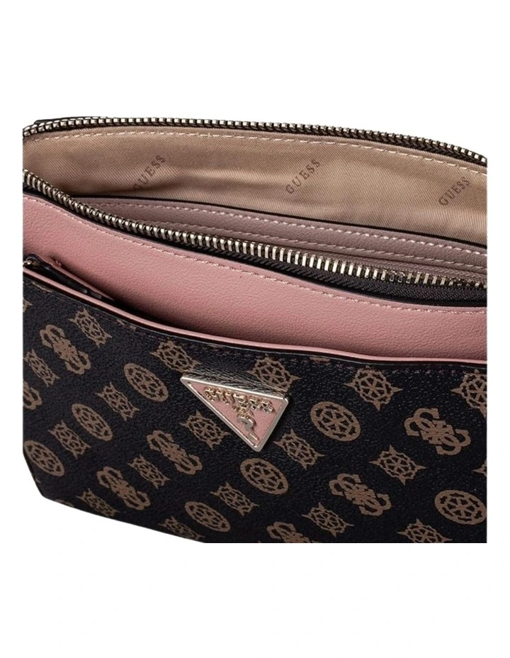 Maddy Girlfriend Crossbody Bag in Brown/Blush image 6