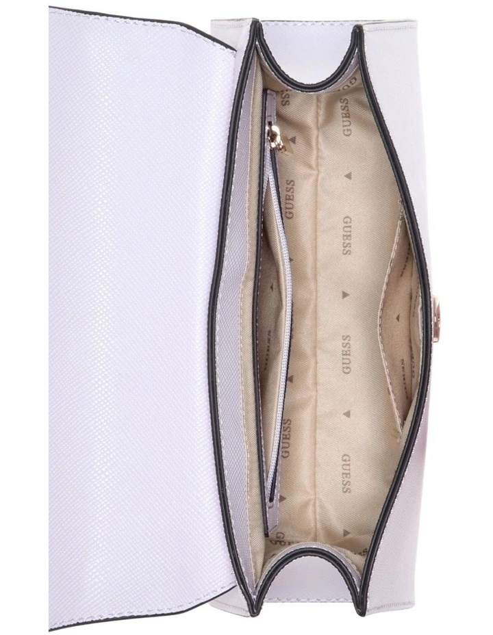 Patsie Top Handle Flap Bag in Lilac image 5