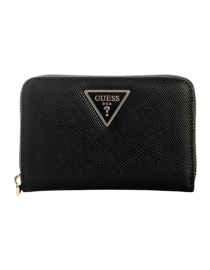 Laurel Medium Zip Around Wallet in Black image 1