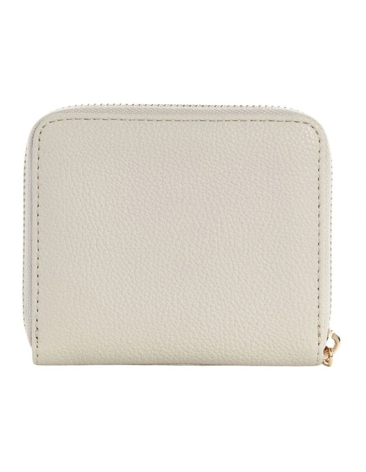 Laurel Small Zip Wallet in Ivory image 2