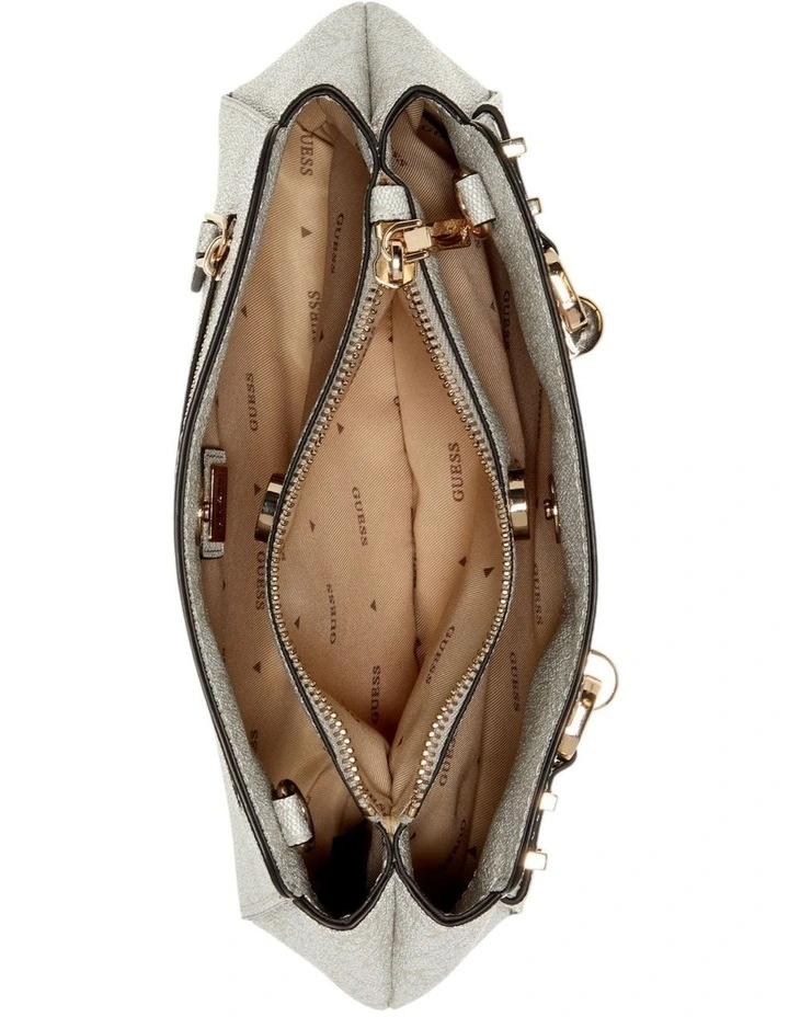 Leona Girlfriend Crossbody Bag in Bone Logo image 5