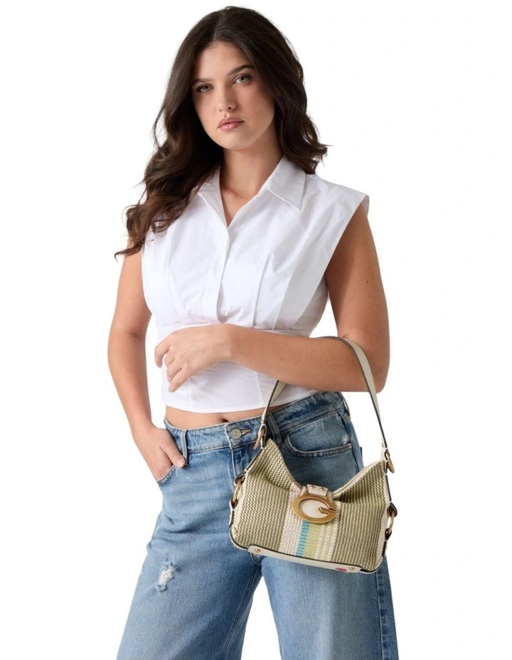 Camden Mini Shoulder Bag in Olive Multi image 2