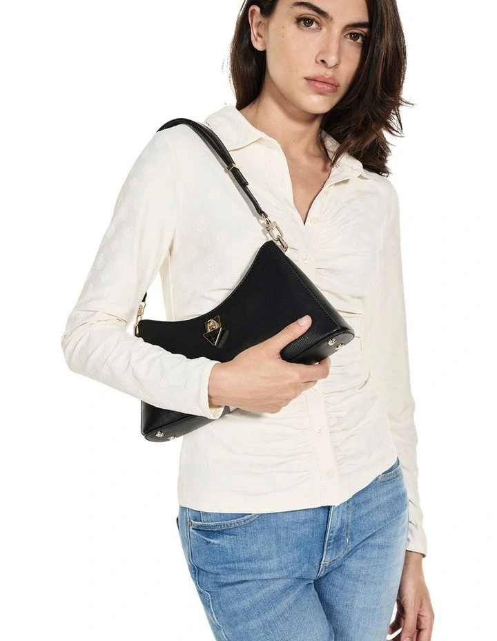 Patsie Shoulder Bag in Black image 2