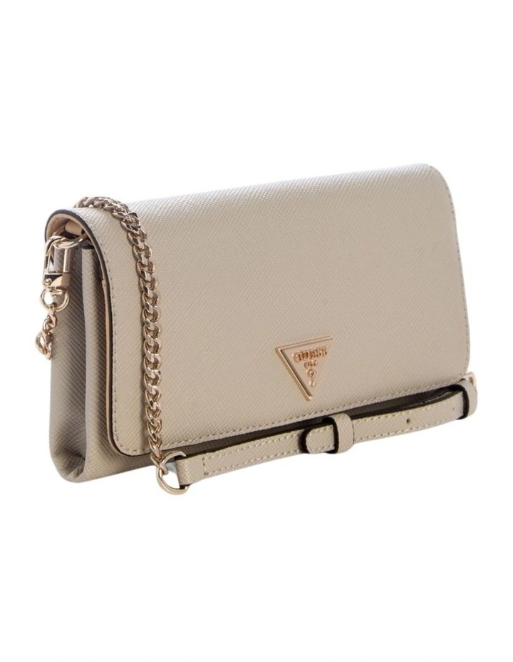 Noelle Crossbody Flap Organiser Bag in Taupe image 2