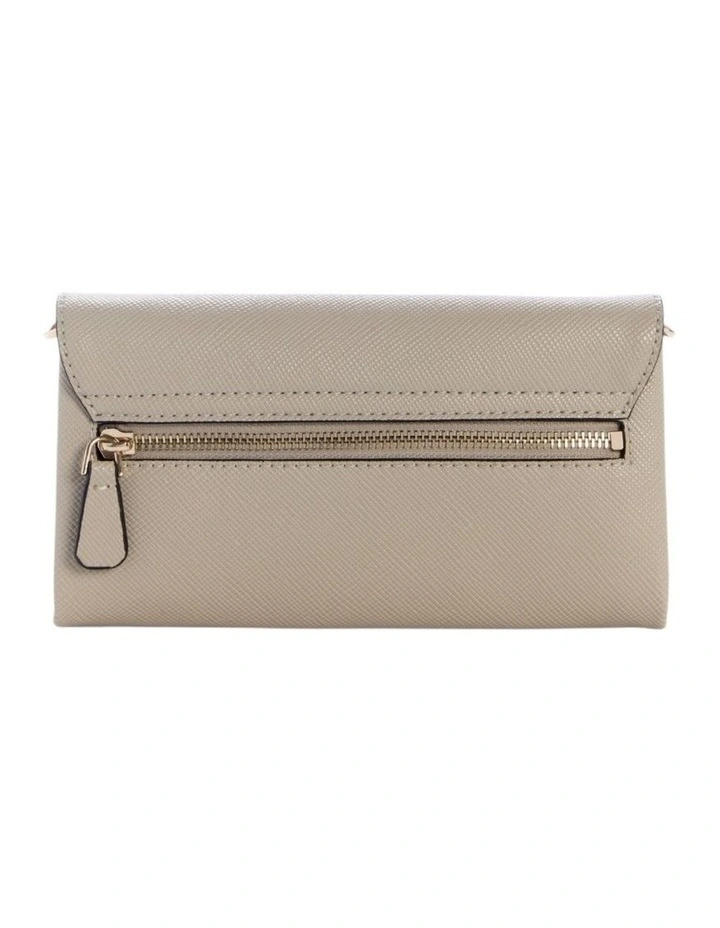 Noelle Crossbody Flap Organiser Bag in Taupe image 3