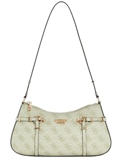 Leona Shoulder Bag in Sage Logo