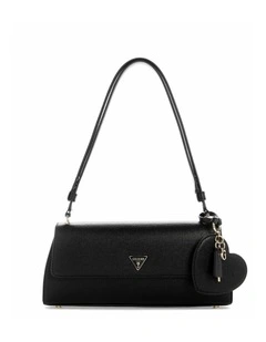 Isobel Convertible Crossbody Flap Bag in Black