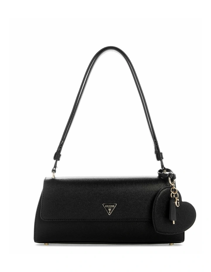 Isobel Convertible Crossbody Flap Bag in Black image 1