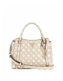 Daryna Double Compartment Satchel in Sand Logo