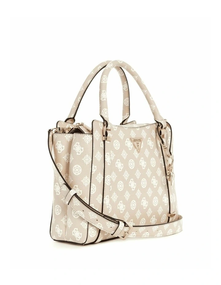 Daryna Double Compartment Satchel in Sand Logo image 2