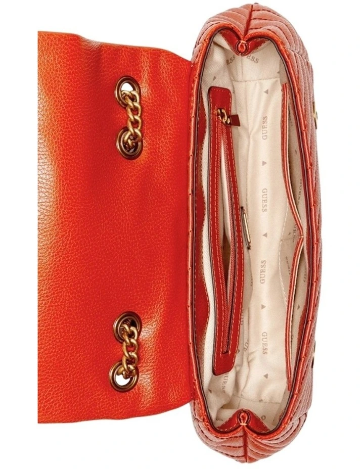 Sela Convertible Crossbody Flap Bag in Ginger image 4