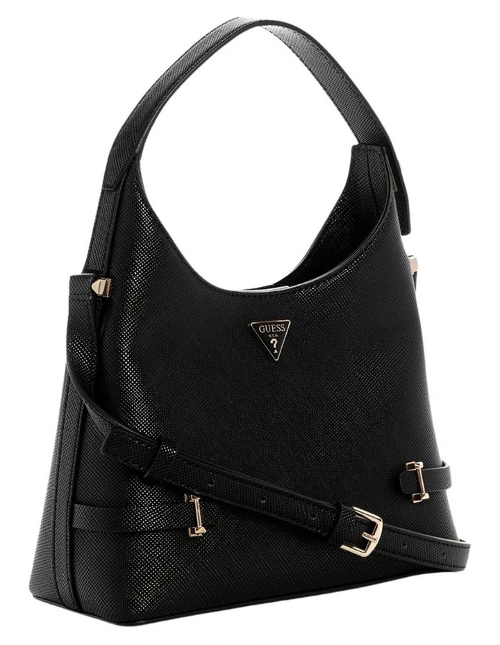 Rosalba Hobo Crossbody Bag in Black image 2