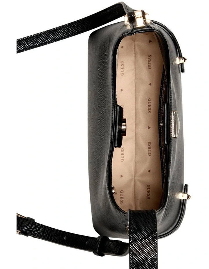 Rosalba Hobo Crossbody Bag in Black image 4