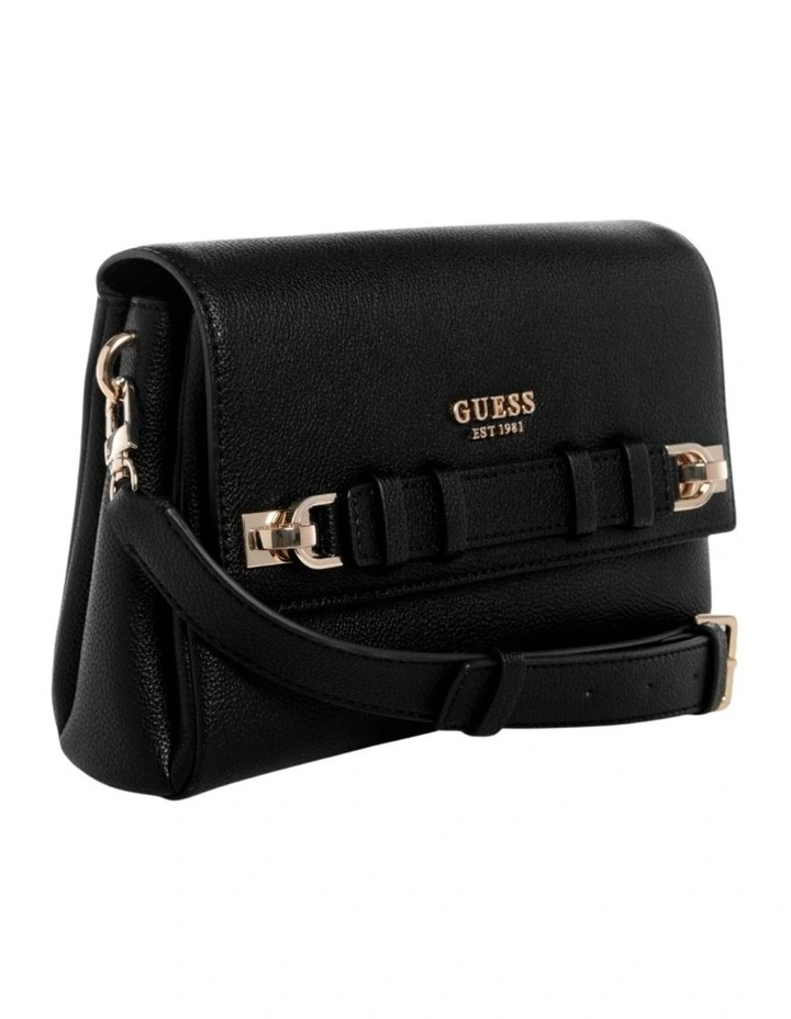 Gregoria Flap Crossbody Bag in Black image 2