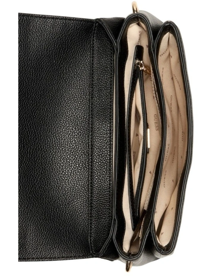Gregoria Flap Crossbody Bag in Black image 4
