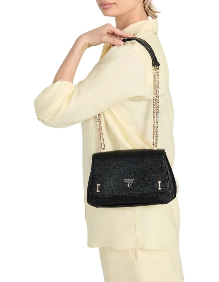 Rosalba Convertible Crossbody Flap in Black image 2