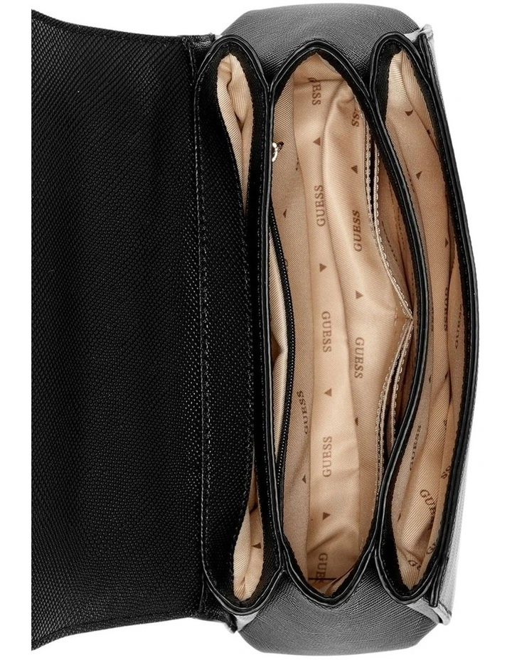 Rosalba Convertible Crossbody Flap in Black image 5