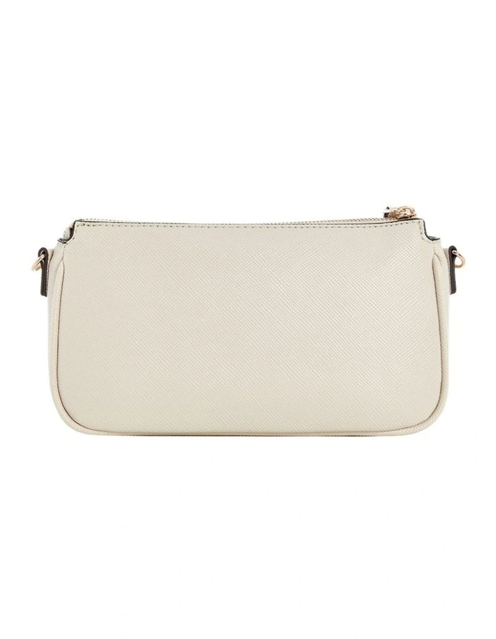 Noelle Double Crossbody Pouch Bag in Bone image 3