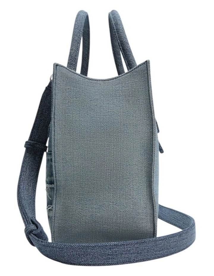 Jodi Utility Denim Tote Bag in Denim Multi image 5