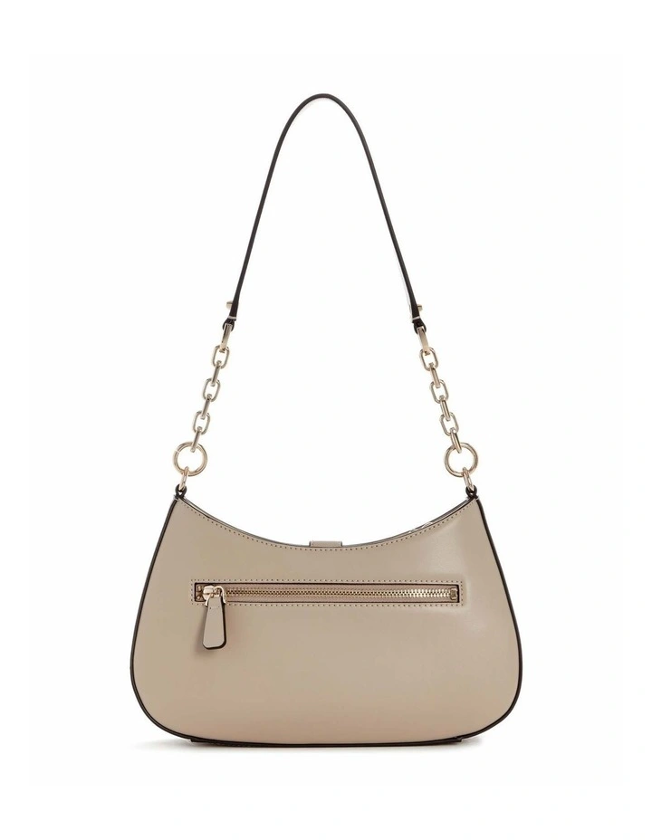 Carrie Top Zip Shoulder Bag in Taupe image 3