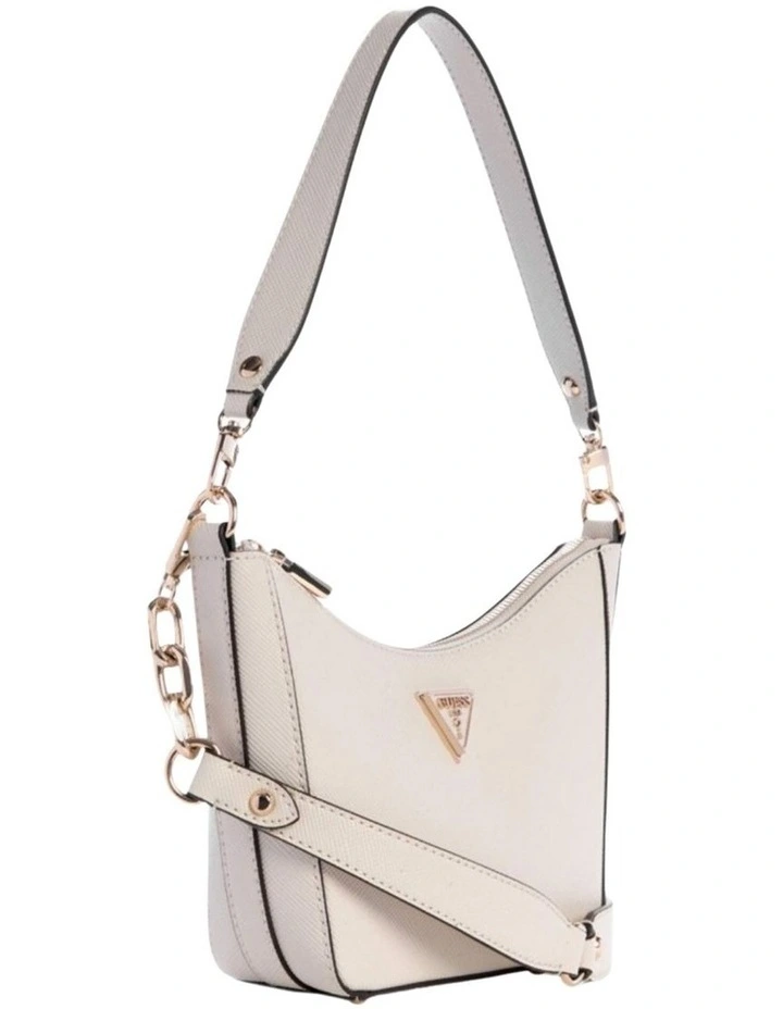 Eco Gloriana Top Zip Shoulder Bag in Stone image 2