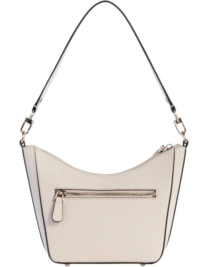 Eco Gloriana Top Zip Shoulder Bag in Stone image 3