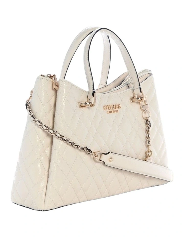 Isemay Girlfriend Shoulder Satchel Bag in Off White image 2
