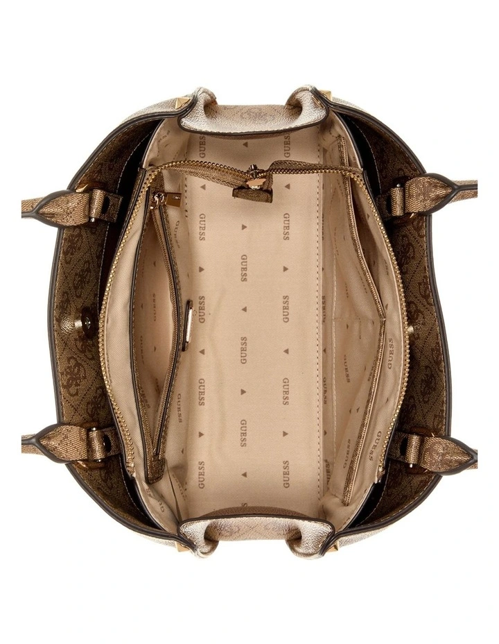 Meridian Satchel Bag in Latte Logo image 4
