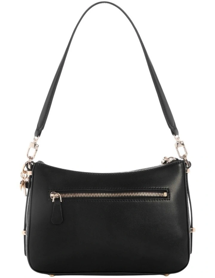 Daryna Top Zip Shoulder Bag in Black image 2
