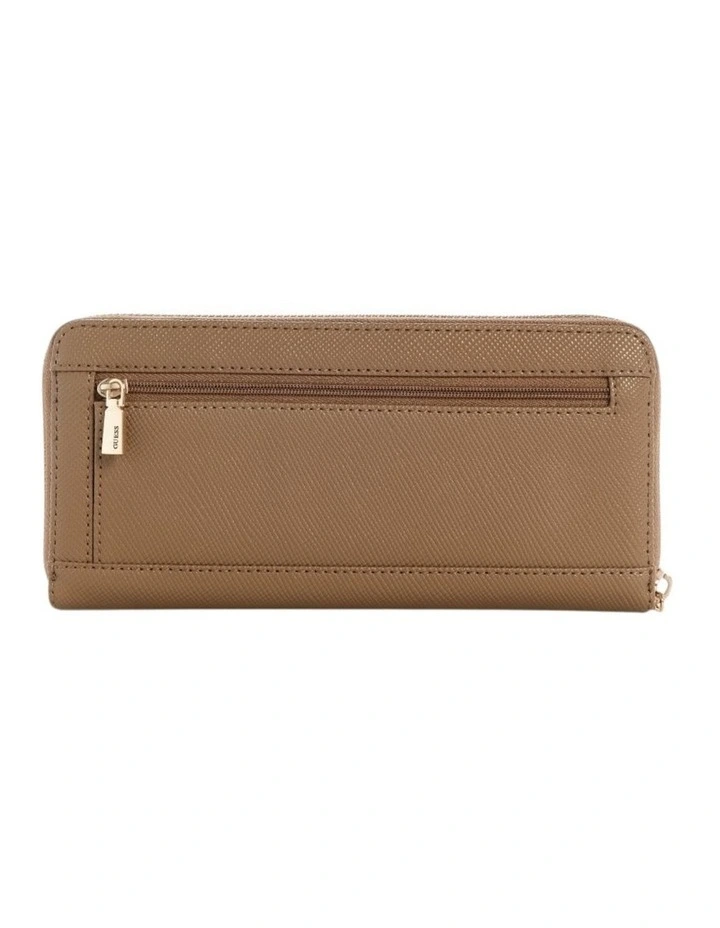 Laurel Large Zip Around Wallet in Brown image 2