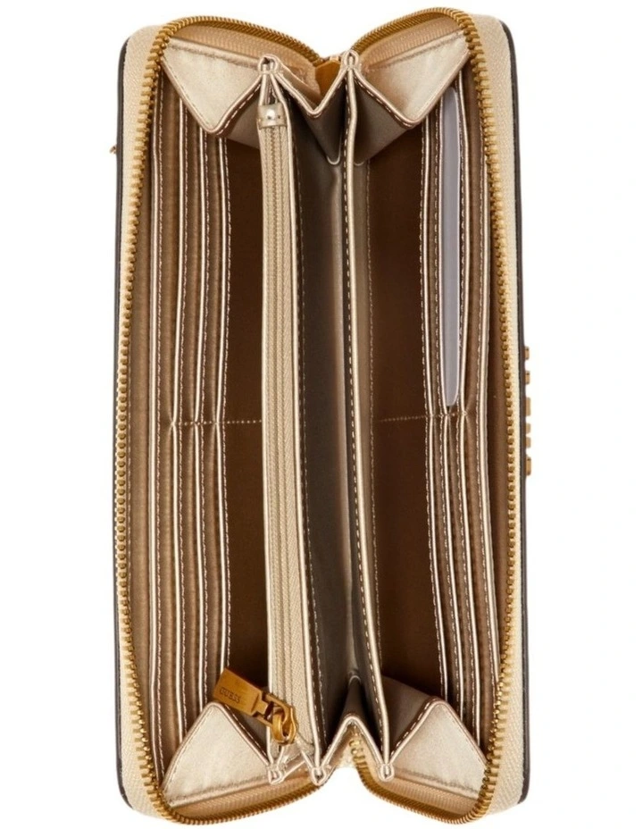 Laurel Large Zip Around Wallet in Brown image 3