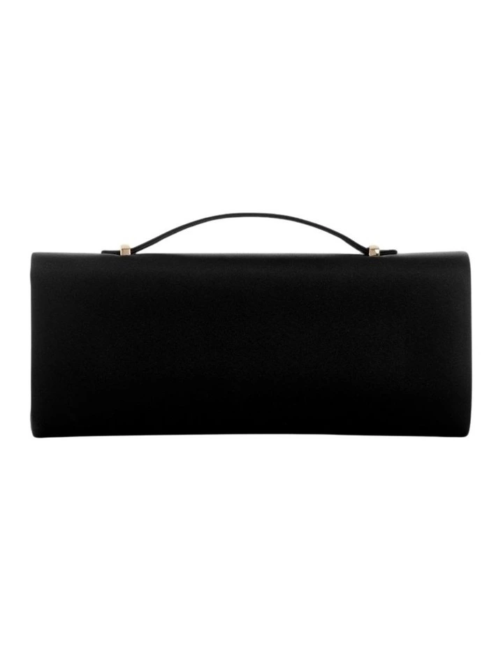 Zalina Top Handle Clutch Bag in Black image 3