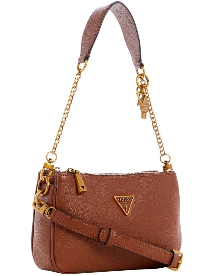 Destiny Top Zip Shoulder Bag in Cognac image 2