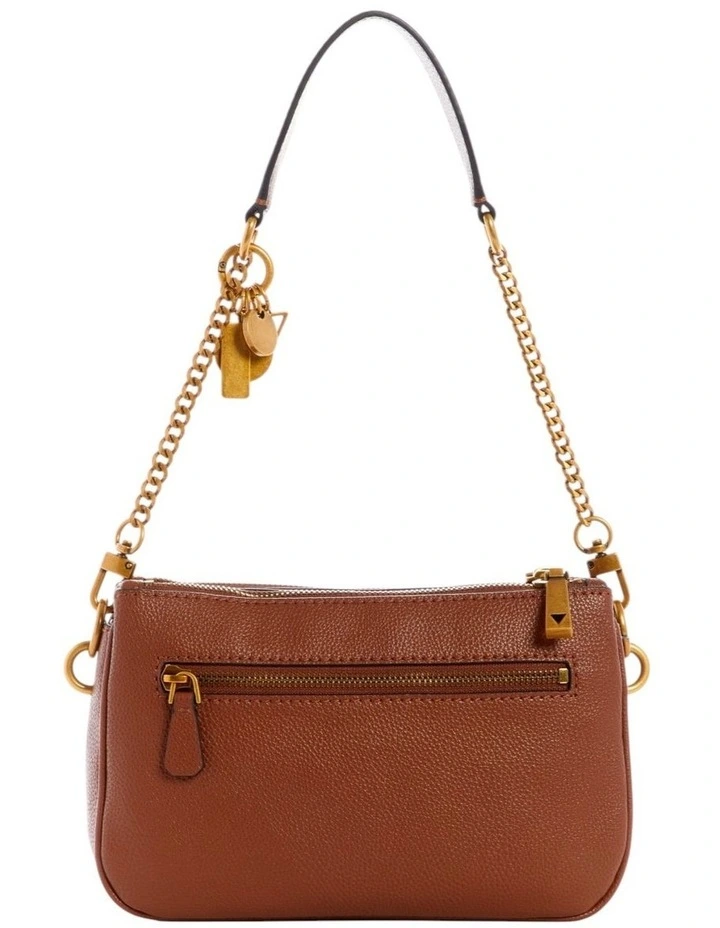 Destiny Top Zip Shoulder Bag in Cognac image 3