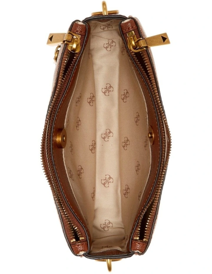 Destiny Top Zip Shoulder Bag in Cognac image 4