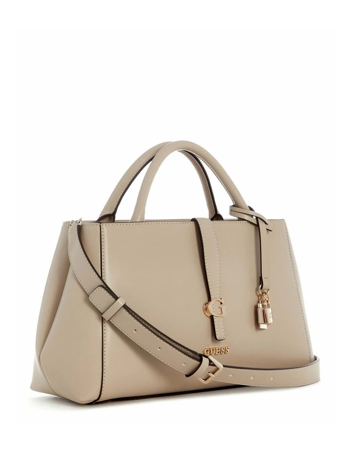 Carrie Girlfriend Satchel Bag in Taupe image 2