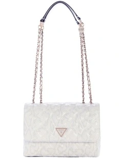 Giully Convertible Flap Bag in Off-White