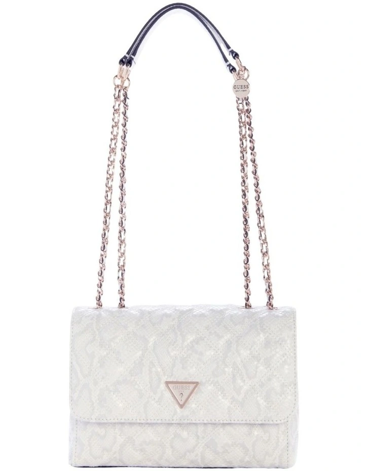 Giully Convertible Flap Bag in Off-White image 1
