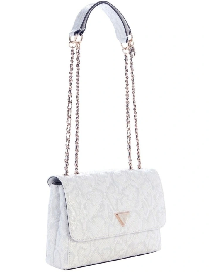 Giully Convertible Flap Bag in Off-White image 3
