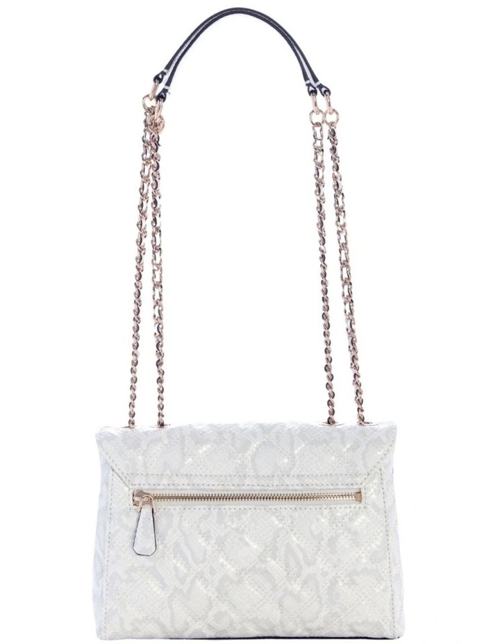 Giully Convertible Flap Bag in Off-White image 4