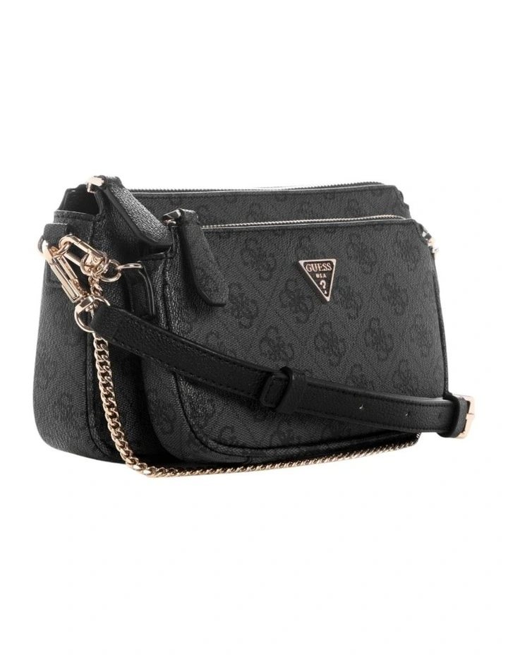 Noelle II Double Pouch Crossbody Bag in Coal Logo image 2
